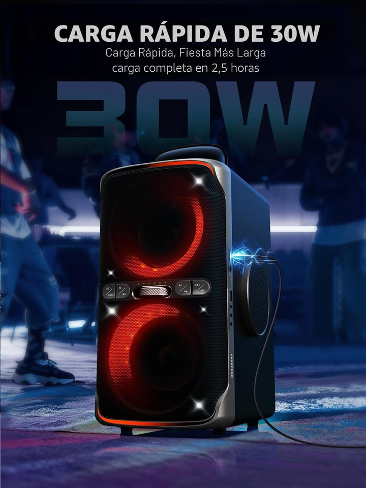 FREEPEAR Altavoz Bluetooth para Fiestas - Altavoz Potente de Pico d...