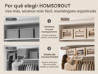 Cajas de almacenamiento plegables - Organizador grande para armario con asas y ventana, cajas de almacenamiento decorativas, contenedores de tela para sala de estar, dormitorio, paquete de