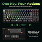 Teclado mecánico personalizado inalámbrico Keychron K8 HE TKL, efecto Hall