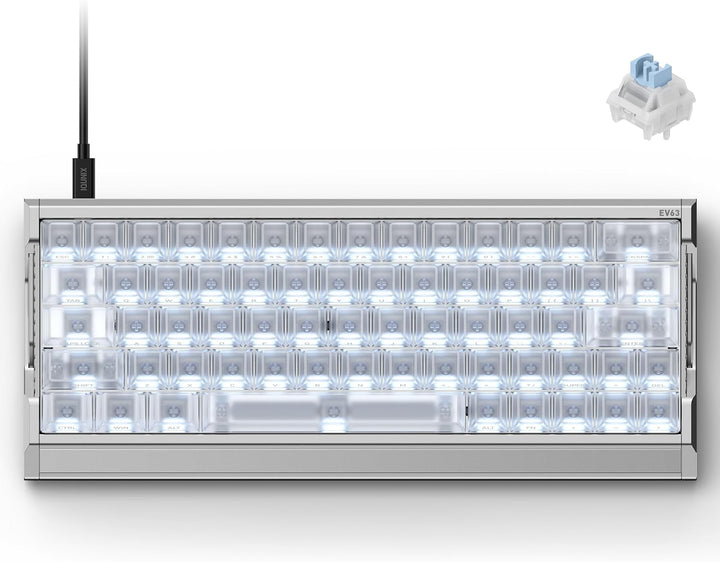 IQUNIX EV63 Teclado para juegos con efecto Hall 60% | Interruptor m...