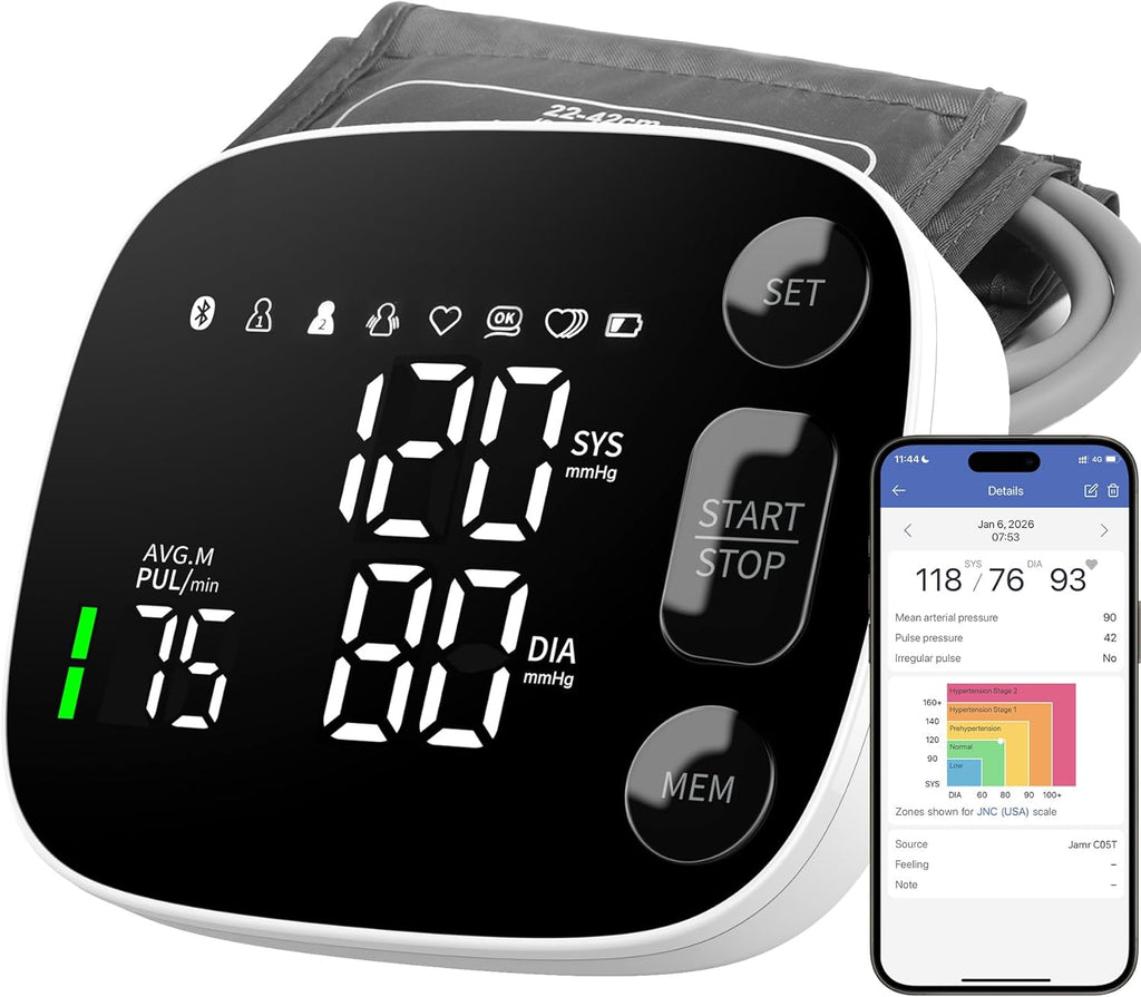 Oklar Máquina de BP del brazo superior de Bluetooth del monitor de presión