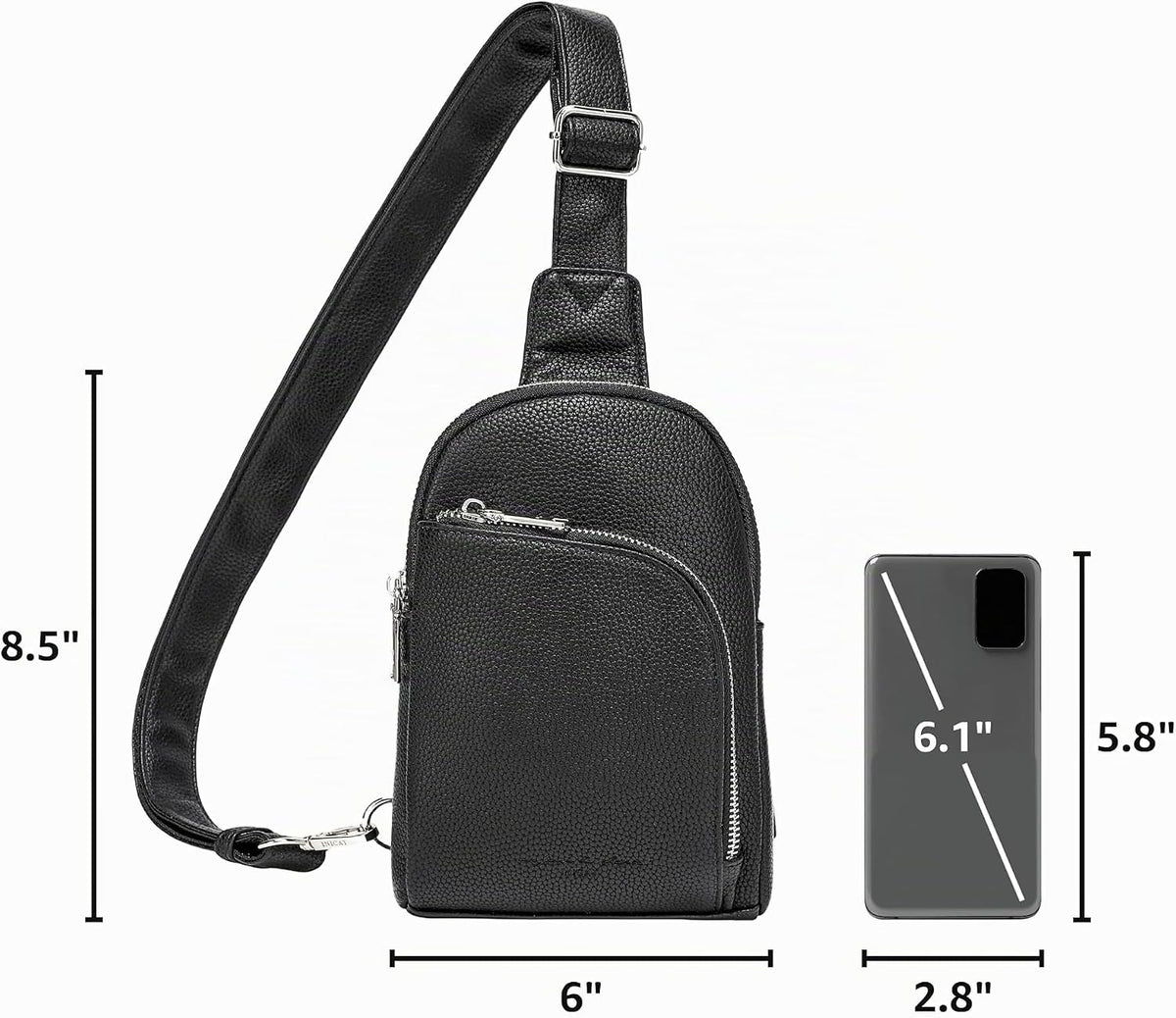 Bolso de viaje pequeño, bolso cruzado antirrobo para mujer