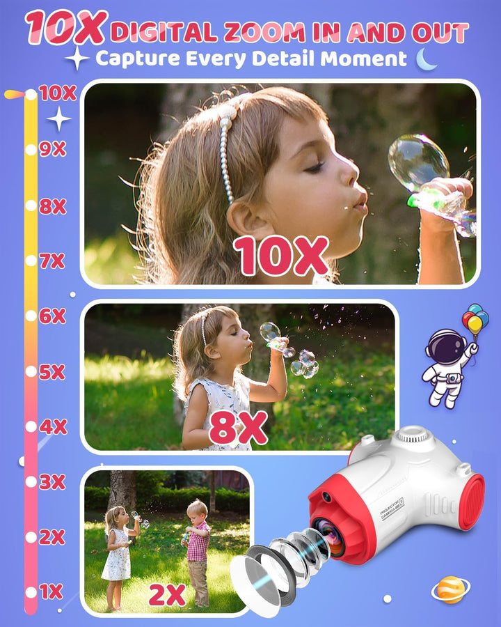 Cámara para niños, cámara para niños con proyector, ofrece proyecci...