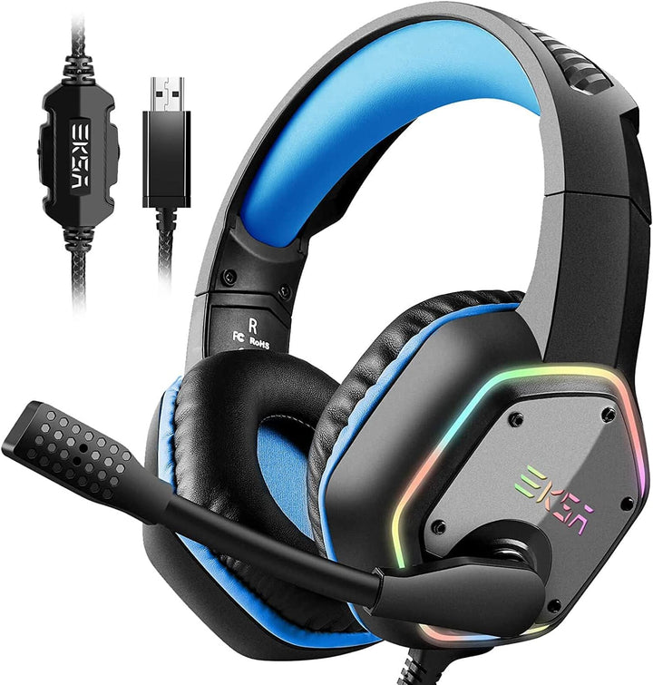 EKSA E1000 - Auriculares para juegos, auriculares de computadora co...
