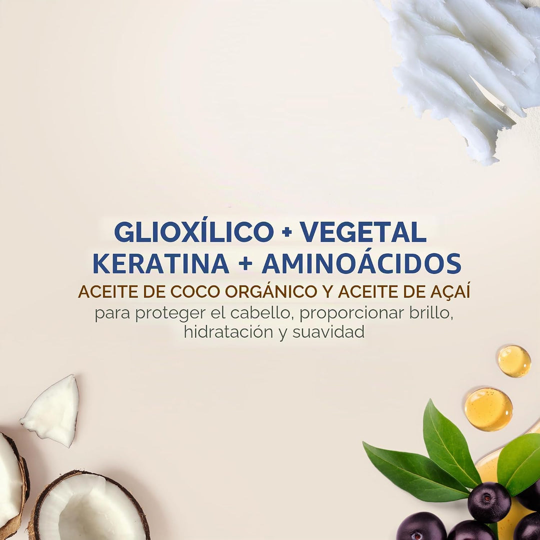 KATIVA Kit de alisado brasileño (morena), 12 semanas de uso domésti...