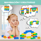 Bloques de construcción para niños pequeños de 3 a 5 años, incluyendo autos de dinosaurios, juego de ladrillos de construcción clásicos grandes de 116 piezas, juguetes educativos para niños y niñas de todas las edades, compatible con todas las principales