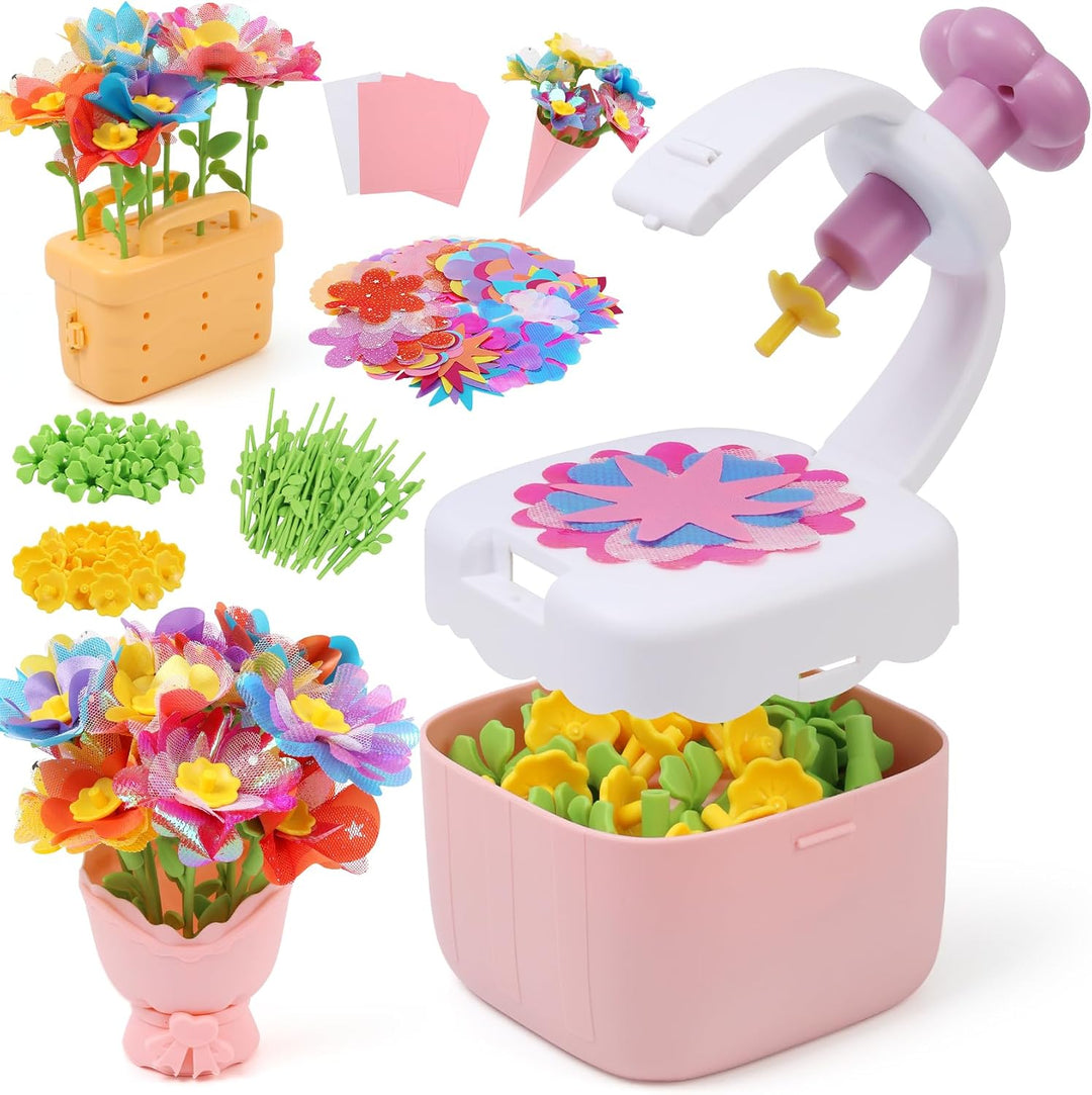IQKidz Ramos de flores de juguete para niñas, kits de manualidades...