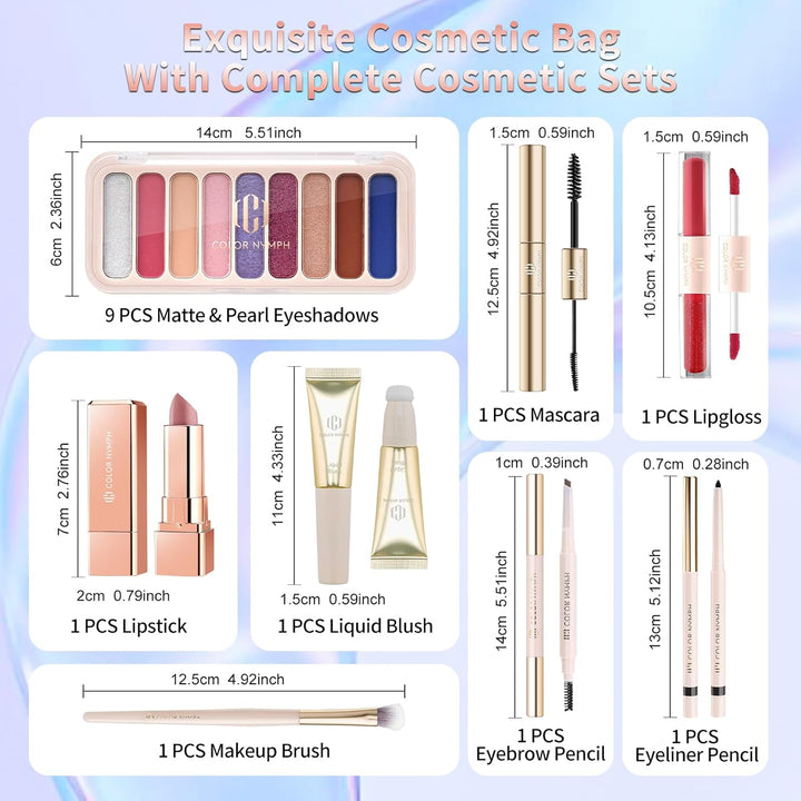 Color Nymph Kit de maquillaje para mujeres, niñas, principiantes, t...