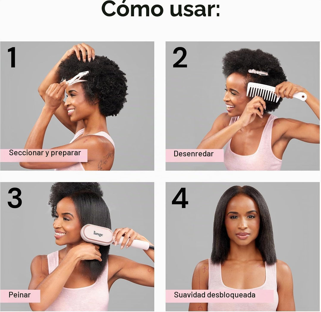 L'ANGE HAIR Mane Pass Cepillo Alisador Caliente | Cepillo Alisa...