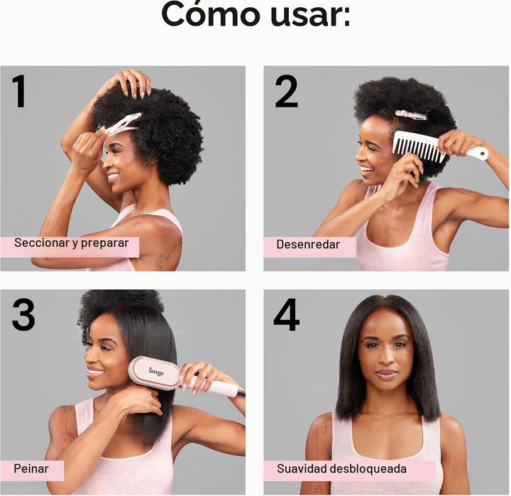L'ANGE HAIR Mane Pass Cepillo Alisador Caliente | Cepillo Alisa...