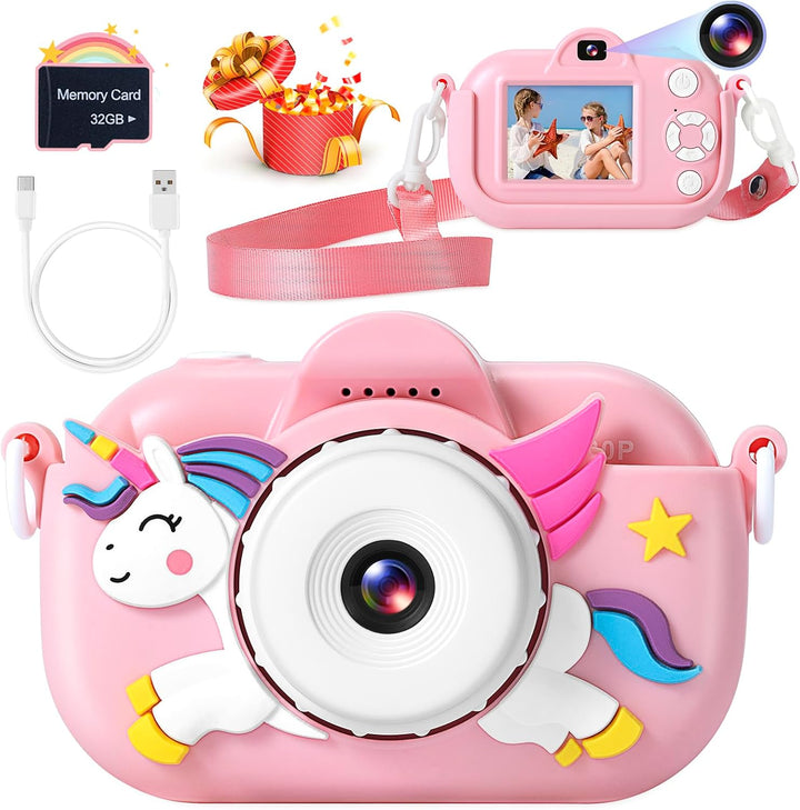 Cámara para niños para niñas y niños de 3 a 9 años, Cámara digital...