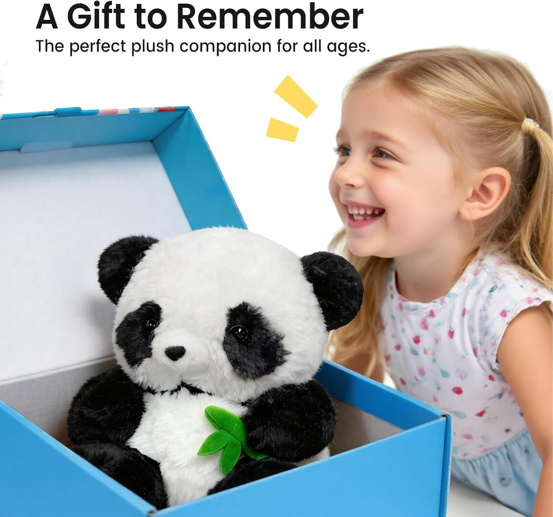 Haivivi Peluche de panda de peluche, peluche ultrasuave con cuerpo...