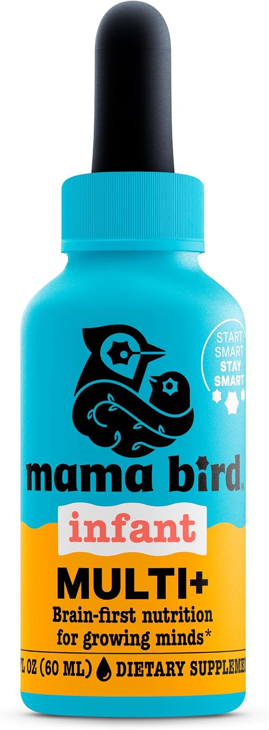 Mama Bird Infant Multi+ Drops (60 porciones) a partir de 6 meses -...