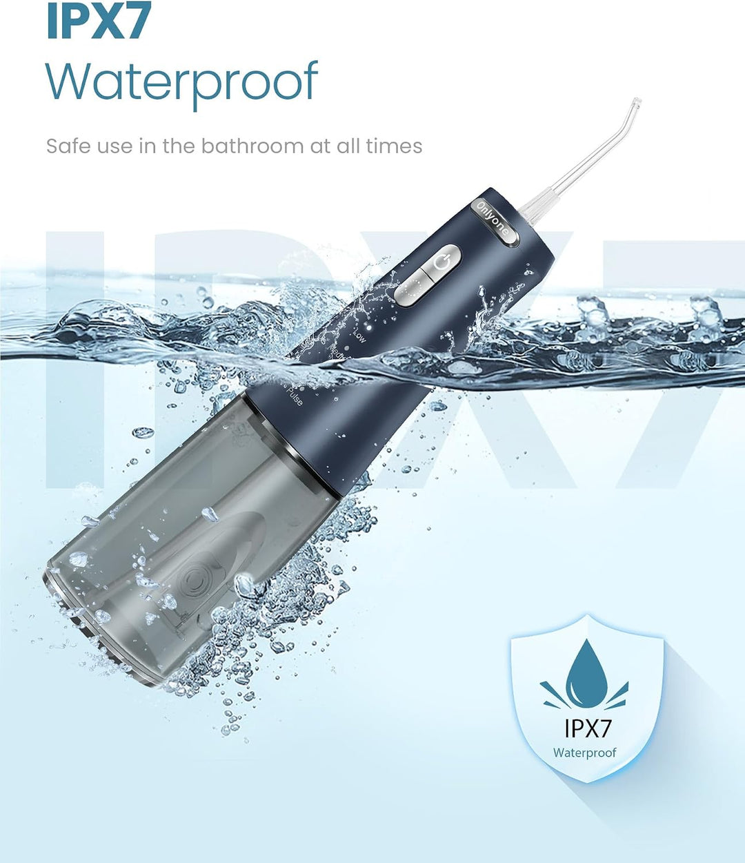 Onlyone Irrigador Oral Dental de Agua para Dientes 300ML Portátil I...