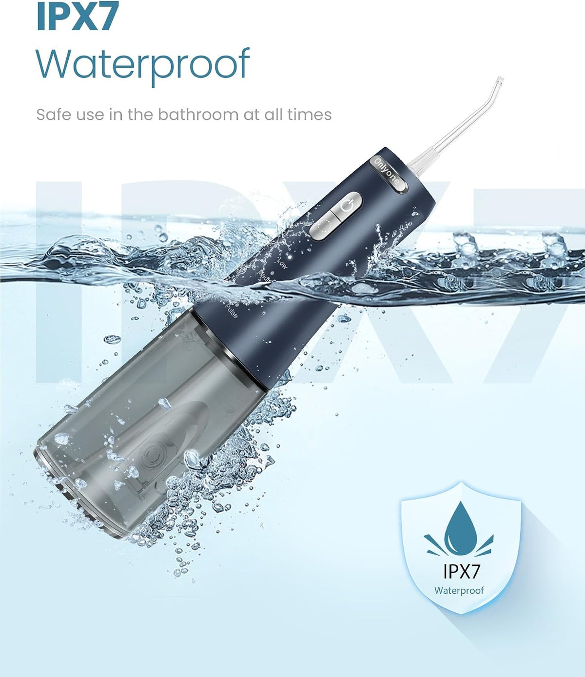 Onlyone Irrigador Oral Dental de Agua para Dientes 300ML Portátil I...