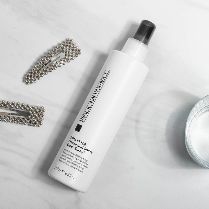 Paul Mitchell Freeze and Shine Super Hairspray, máxima sujeción, la...