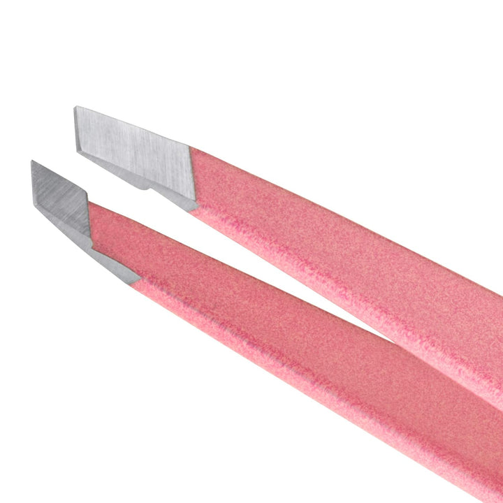 Tweezerman Exclusivas pinzas inclinadas Dusty Rose - Pinzas para de...