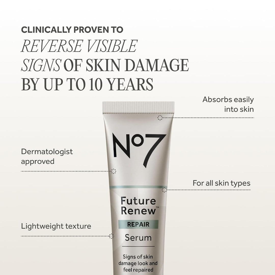 No7 Suero facial Future Renew Damage Reversal - Suero peptídico de...