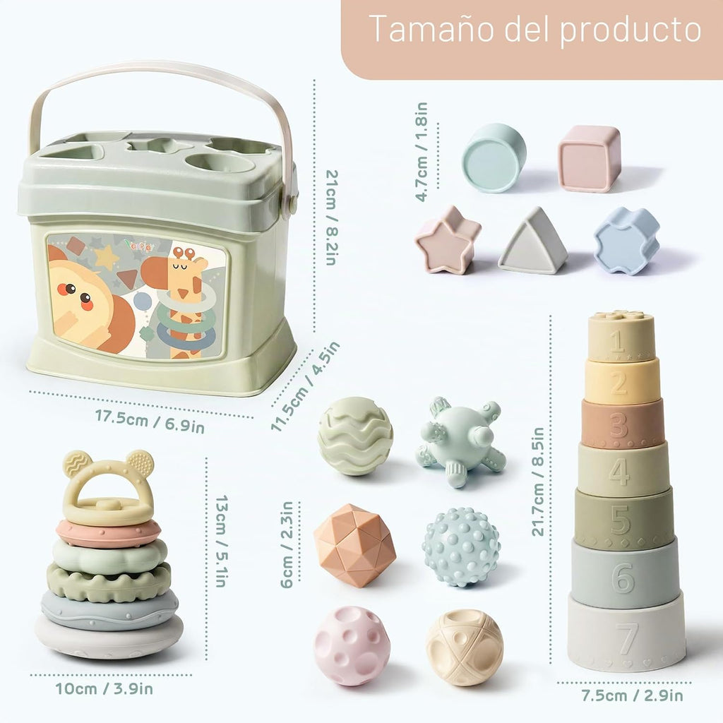 Juguetes para bebés de 6 a 12 meses,Juguetes Montessori para bebés,Apilando