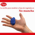 Plastilina - Arcilla de modelado reutilizable y que no se seca, juego de regalo de 24 barras con herramientas de modelado y tutorial, 2 de cada uno de 12 colores, barras de 1.4 oz, perfecta para