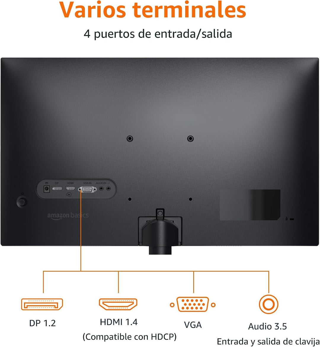 Amazon Basics Monitor de 24 Pulgadas (23.8 Pulgadas visibles), FHD...