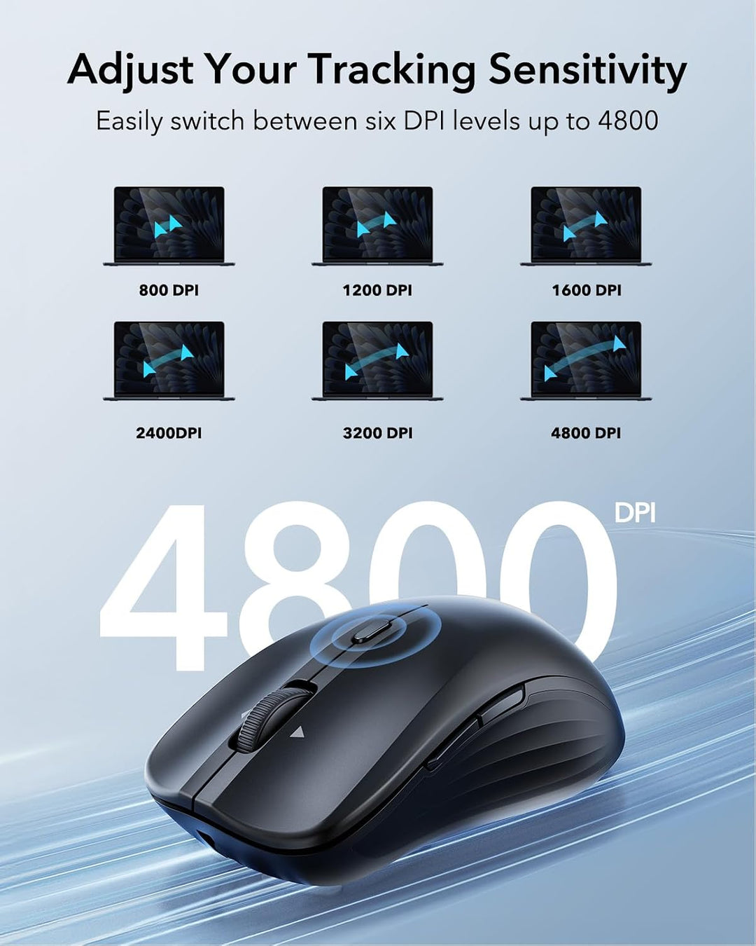 ESR MagMouse Snap-to-Carry Mouse Bluetooth, Mouse Inalámbrico Recar...