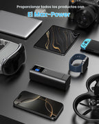 AsperX Banco del poder del ordenador portátil, 27,600mAh 162.5W PD3.1, Gris profundo