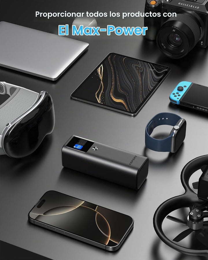 AsperX - Banco de energía para portátil, 27,600 mAh, 162,5 W, PD3.1...