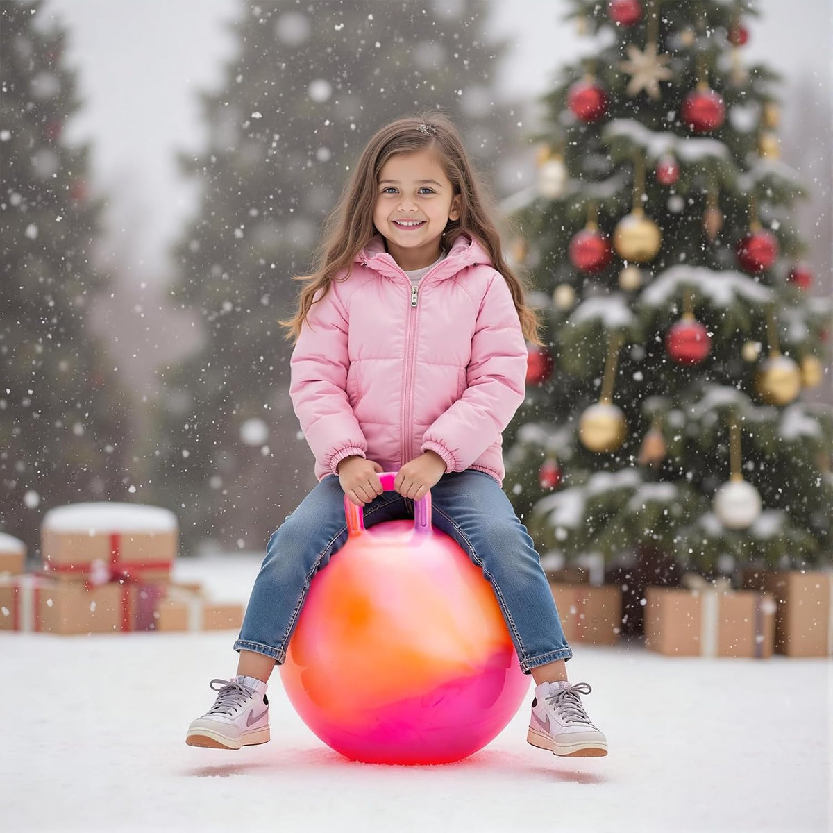 Clouds Hopper Ball forkids 6-12 | 20 en Bouncy Ball con Handle