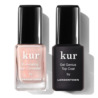 LONDONTOWN Corrector de uñas y gel Genius Top Coat Duos, ilumina e...