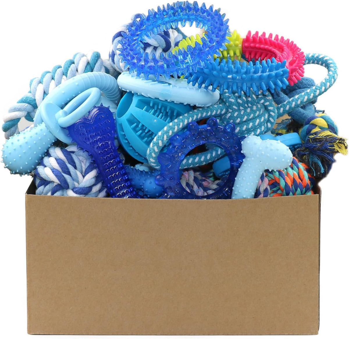 Beiker 20 Pack Puppy Chew Toys, Dog Teething Toys para Puppies Small Dogs