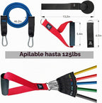 BOB AND BRAD Juego de bandas de resistencia, apilables de hasta 125-150 libras de bandas de entrenamiento con asas, anclaje de puerta y correas de tobillo, bandas de ejercicio resistentes para