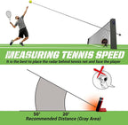 Pistolas de radar de tenis Sensores de velocidad manos libres - Servicio de medición, velocidad de raqueta y pelota, artilugio de alta tecnología y equipo para jugadores de tenis