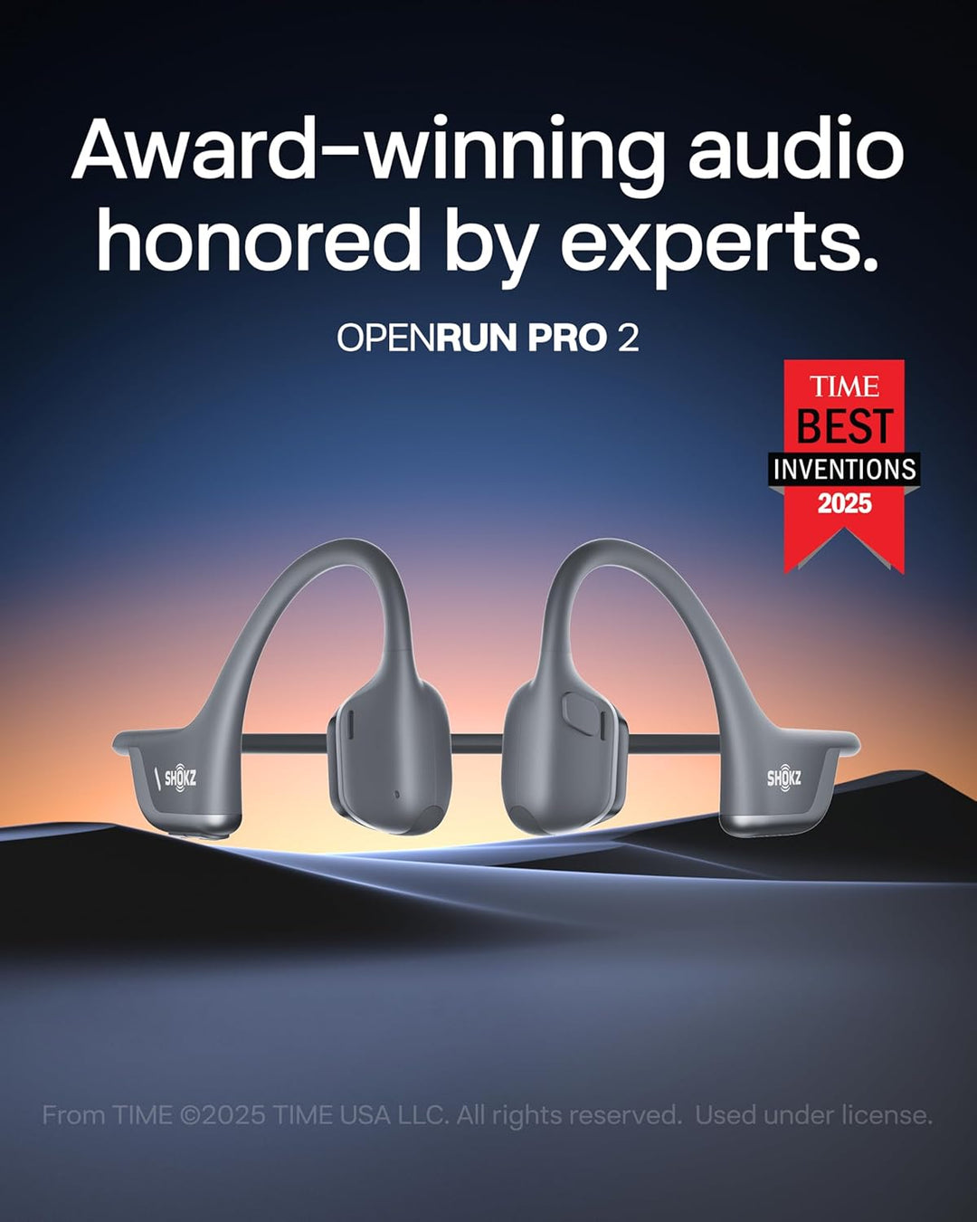 SHOKZ OpenRun Pro 2 - Auriculares de conducción ósea, auriculares d...