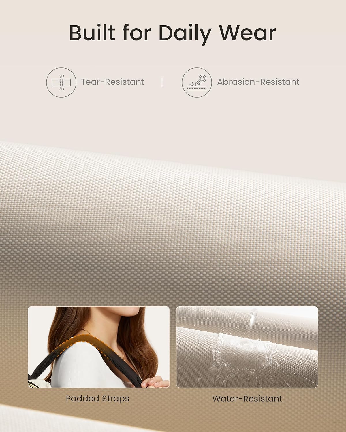 LOVEVOOK - Mochila para computadora portátil para mujeres, mochila de 15.6 pulgadas con gran capacidad para trabajo y negocios, bolsa impermeable para enfermeras, mochila para la universidad y la