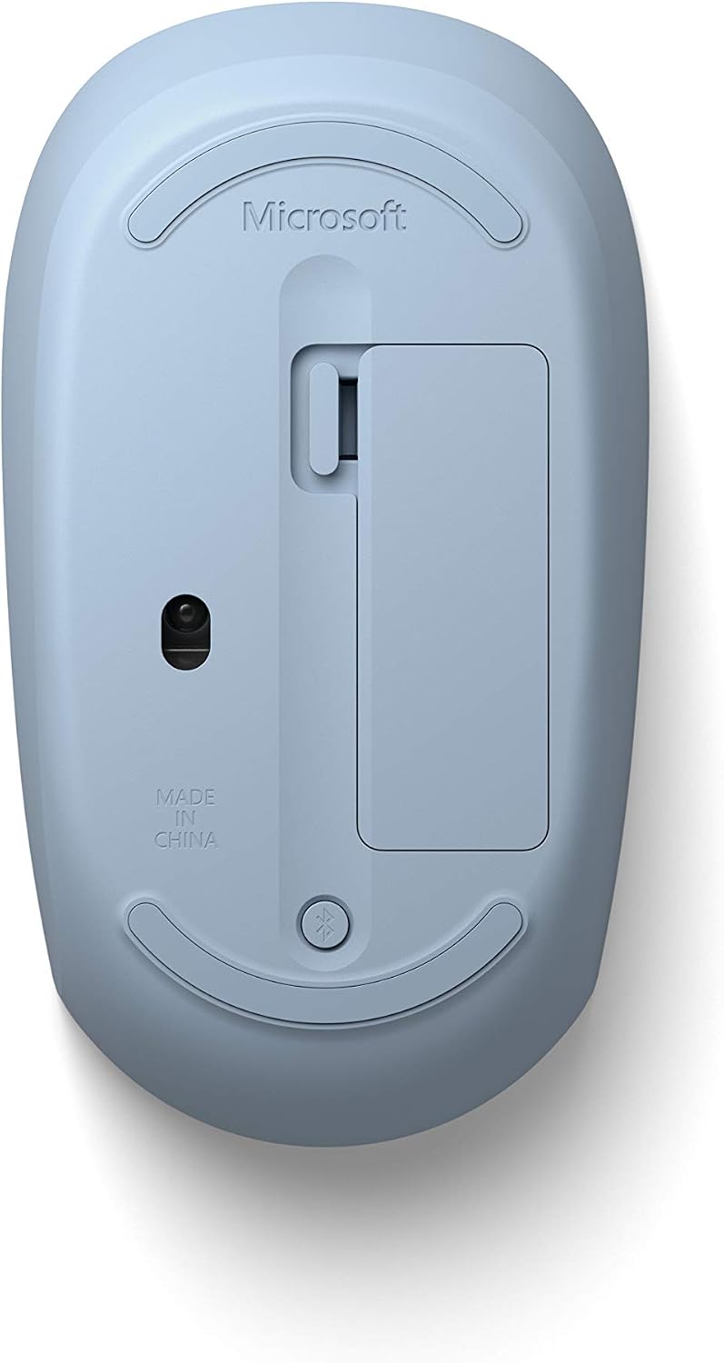 Ratón Bluetooth Microsoft - Azul Pastel. Diseño cómodo, uso para di...
