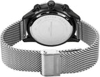 RM3435 Reloj de pulsera de lujo para hombre – Cuarzo japonés de acero inoxidable azul, resistente al agua 3 ATM – Relojes de vestir elegantes para hombre, diseño vintage, ideal como reloj para hombre