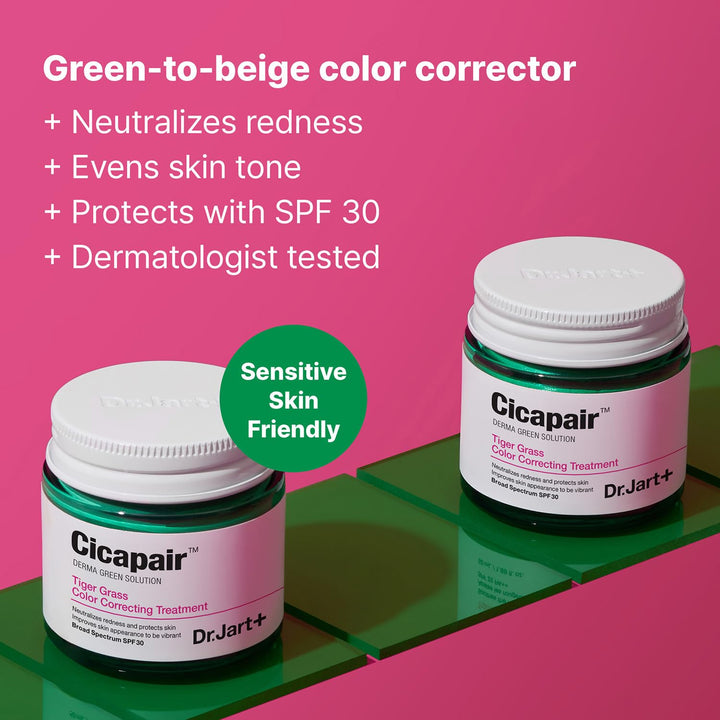 Dr. Jart+ Cicapair Soothing Color Correcting Treatment SPF 30 with...