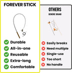 Forever Stick - Varita irrompible para gato, juguete de plumas duradero