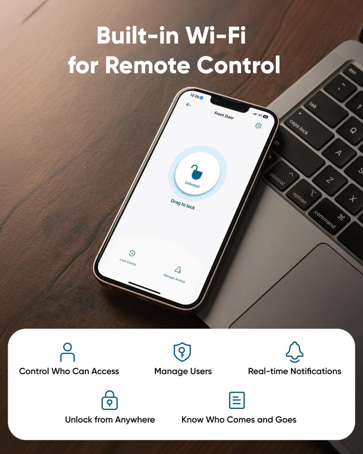 eufy Security Smart Lock C30, cerradura de puerta de entrada sin ll...
