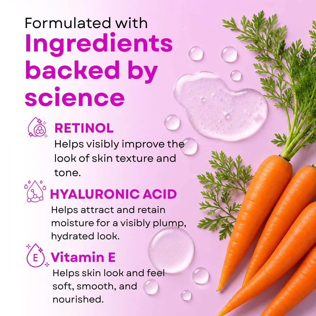 GLEOW Suero de Retinol para el Rostro con Ácido Hialurónico, el Ret...