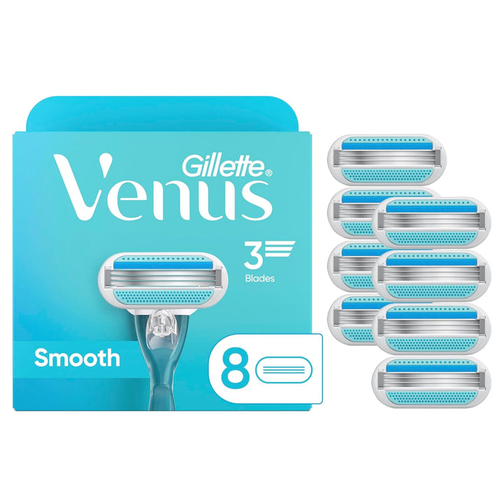 Gillette Venus Smooth Recambios de cuchillas de afeitar para mujer,...