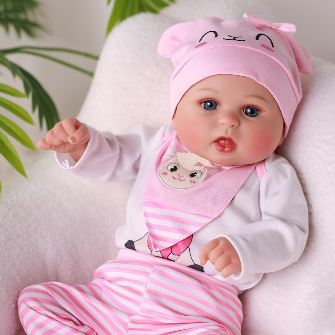 BABESIDE Drink and Wet Reborn Baby Dolls Girl - Muñeca de vinilo su...