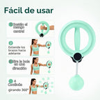 OurStarry Aro de entrenamiento de brazo para mujeres y hombres, entrenador de antebrazo con manivela de 360 grados, ejercitador de hombros y pecho para entrenamiento de muñeca y parte superior del