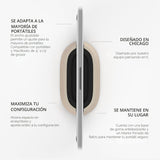 HumanCentric Soporte vertical para laptop en madera de arce, soport...