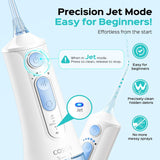 COSLUS Irrigador de agua portátil para dientes: 3 modos y 6 ajustes...