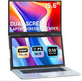 Extensor de pantalla para laptop, extensor de monitor dual ultralig...
