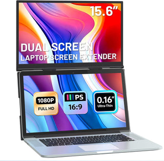 Extensor de pantalla para laptop, extensor de monitor dual ultralig...