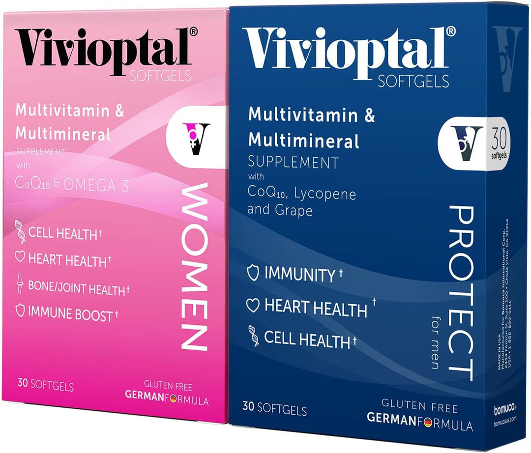 Vivioptal para hombres, 30 cápsulas blandas + Vivioptal Mujeres, 30...