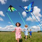 Paquete de 3 cometas para niños y adultos, fácil de volar mariposa pulpo cometa para principiantes, cometas de playa grandes para juegos y actividades al aire libre familiares